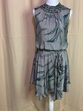 Halston Heritage Printed Midi Dress